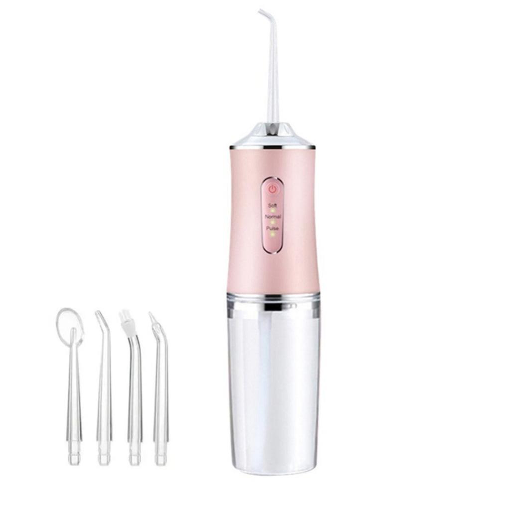 Portable Flosser for Teeth, Irrigator with 4 Nozzles, for Home Use
