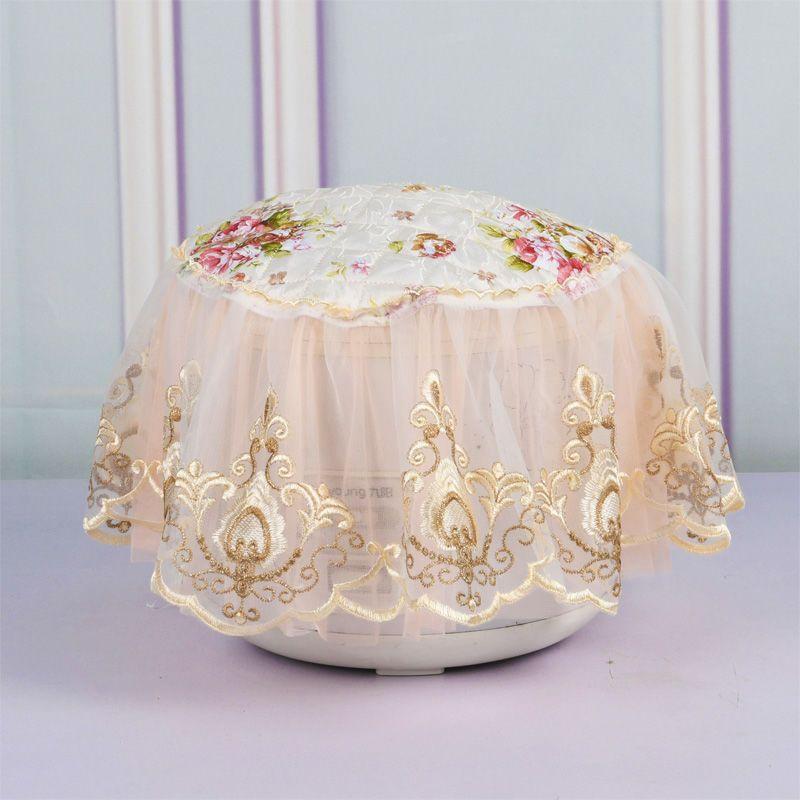 

Квадратный пыленепроницаемый тканевый чехол, пылезащитный кружевной чехол, кухонное стеклянное круглое полотенце round