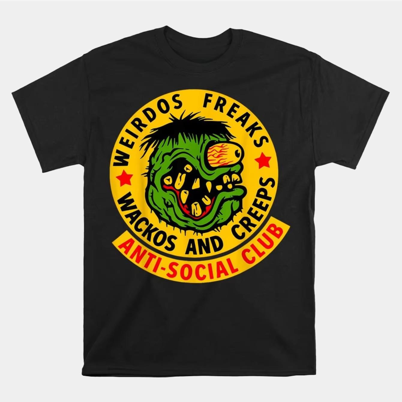 Crazy and Creepy Shirts  Cartoonprinted Unisexs Tshirts Comfortable and Elastic  oversized t shirt vintage t shirt harajuku S