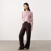 Women's Cotton Linen Hollow-out Jacquard Cardigan