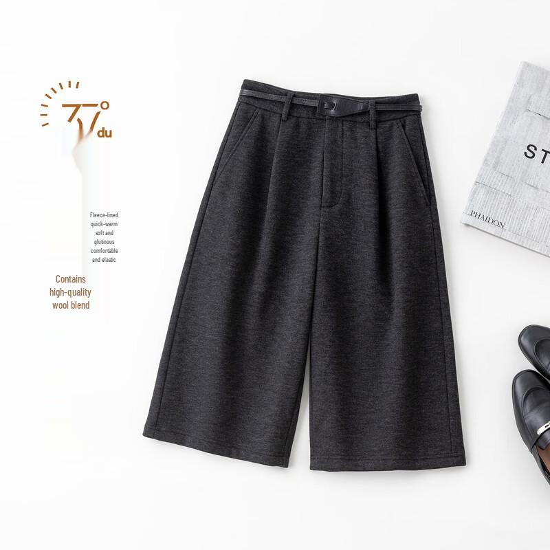 IHIMI Women s Wool Blend Thickened Suit Trousers L