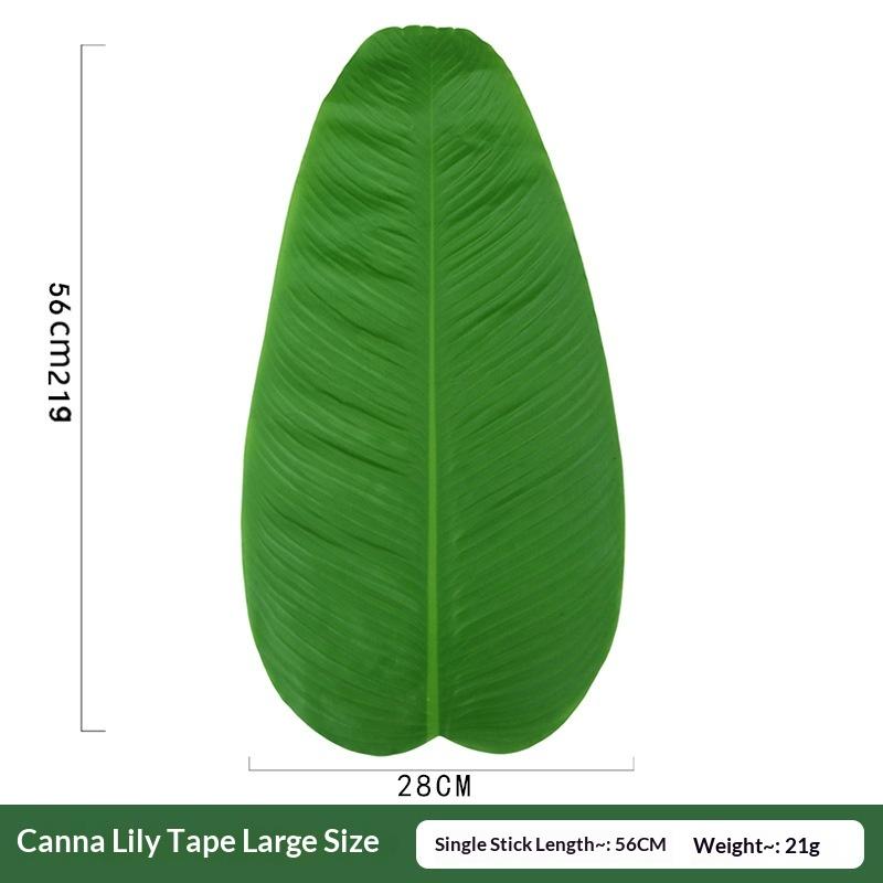 Artificial Banana Leaves,Faux Tropical Palm Leaves for Party Decor,Food Serving & Table Placemats,Multiple Sizes Available