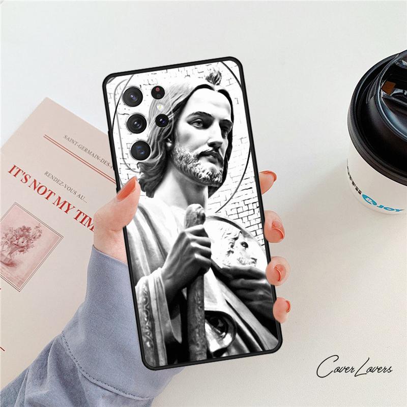 San Judas Phone Case For Samsung Galaxy S24 S25 S23 S22 Ultra Note 10 20 Plus S20 S21 FE Cover