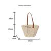 Handwoven Summer Beach Shoulder Tote Bag - Large Capacity Commuter Woven Bag for Women
