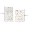 Black And White Gilded Spider Shape Paintings Nail Sticker Adhesive Enhancement Nail Decal Accessories Patch