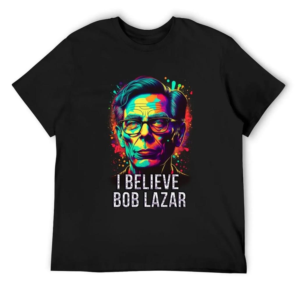 Credo Bob Lazar T-shirt t-shirt grafiche archivio blu vestiti vintage camicie uomo grafiche