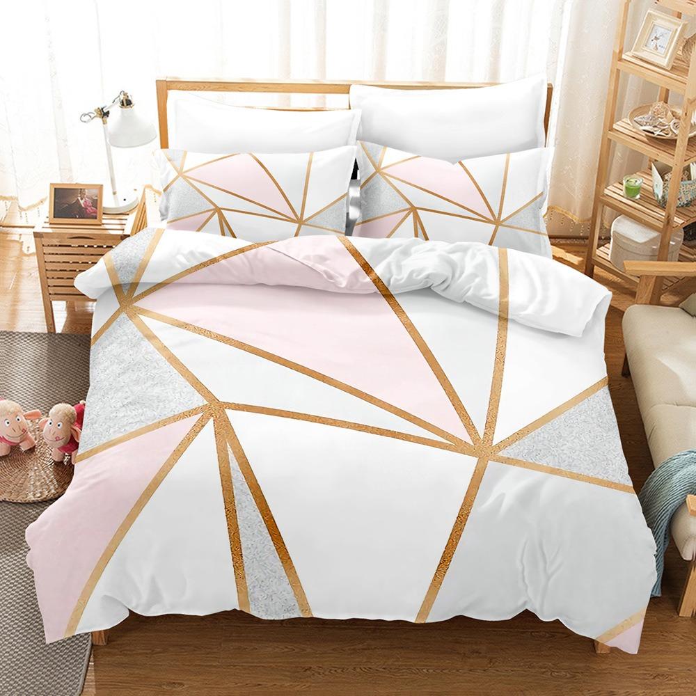 Art Pattern Bedding Sets Comforter Quilt Bed Cover Duvet Cover Pillow Case 2-3 Pieces Sets Kids Adult Size Home Decoration