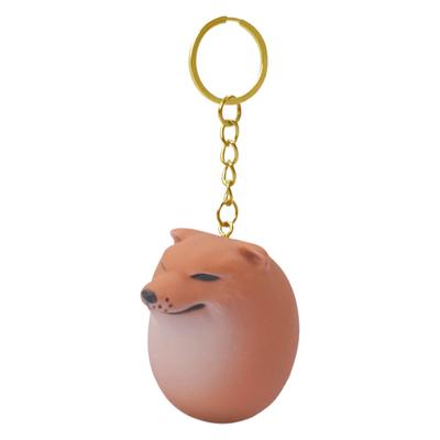 Shibaco Schlüsselanhänger, Squishy Ei, Shiba Inu Ei, Hunde-Ei Schlüsselanhänger Anhänger, Ei Spielzeug für