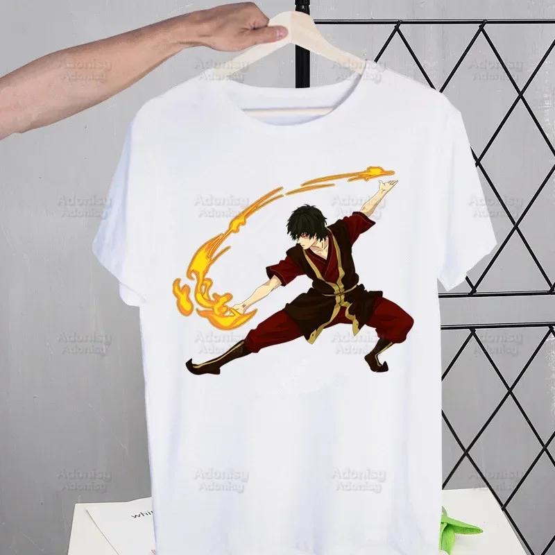 Appa YIP YIP Avatar Kreslené Tričko Pánské Retro Poslední Vládce Vzduchu Vrcholy Trička Harajuku Tričko Streetwear Hip Hop Pánská Trička