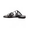Salvatore Ferragamo Ferragamo Gioventu Leather   Mesh Sandal Black