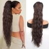 Justerbar snor Hestehale Hårforlengelser - Lang Krøllete Syntetisk Hårdel for Kvinner - Daglig Bruk - Passer for Alle Hårtyper