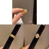 Geometric Openstyle Goldplated Zircon Ring For Women Fashion Jewelry