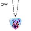 Cute Heart Pendant Korean Pop Hunters Necklace Anime Merchandise Skin-friendly