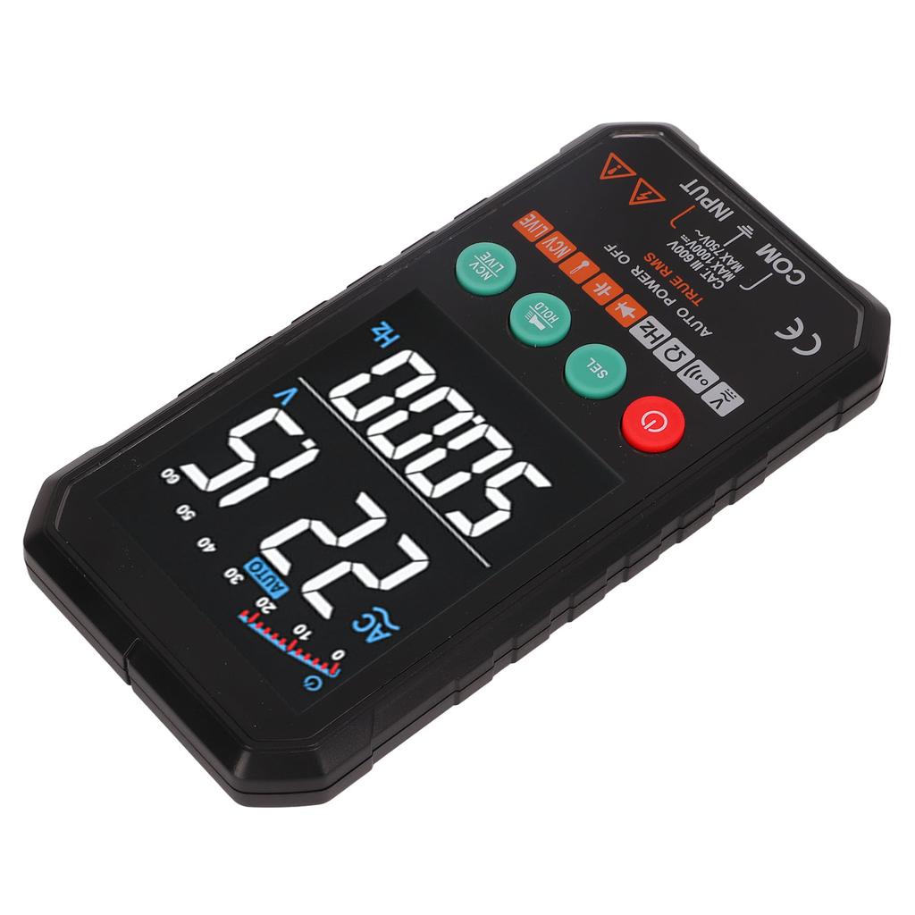 Digital Multimeter Automatic Identification Intelligent Anti Burn Portable Electrical Voltmeter Tester with HD Screen