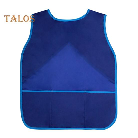 Kids Art Aprons Painting Smock with Pockets Colorful Children Apron for Craft Home Kitchen Classroom