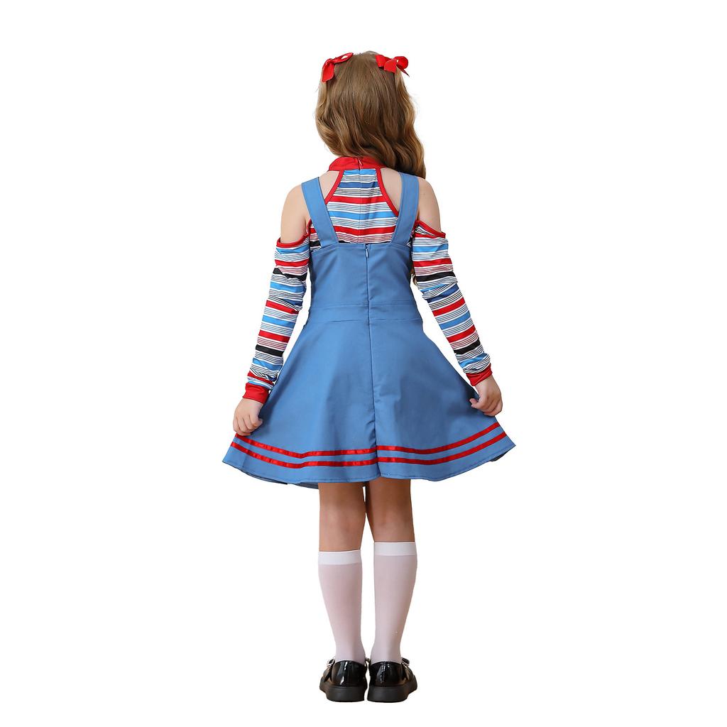 Halloween Children's Costumes Horror Ghost Baby Dress Epiphany Circus Clown Costume Girls European and American Movies