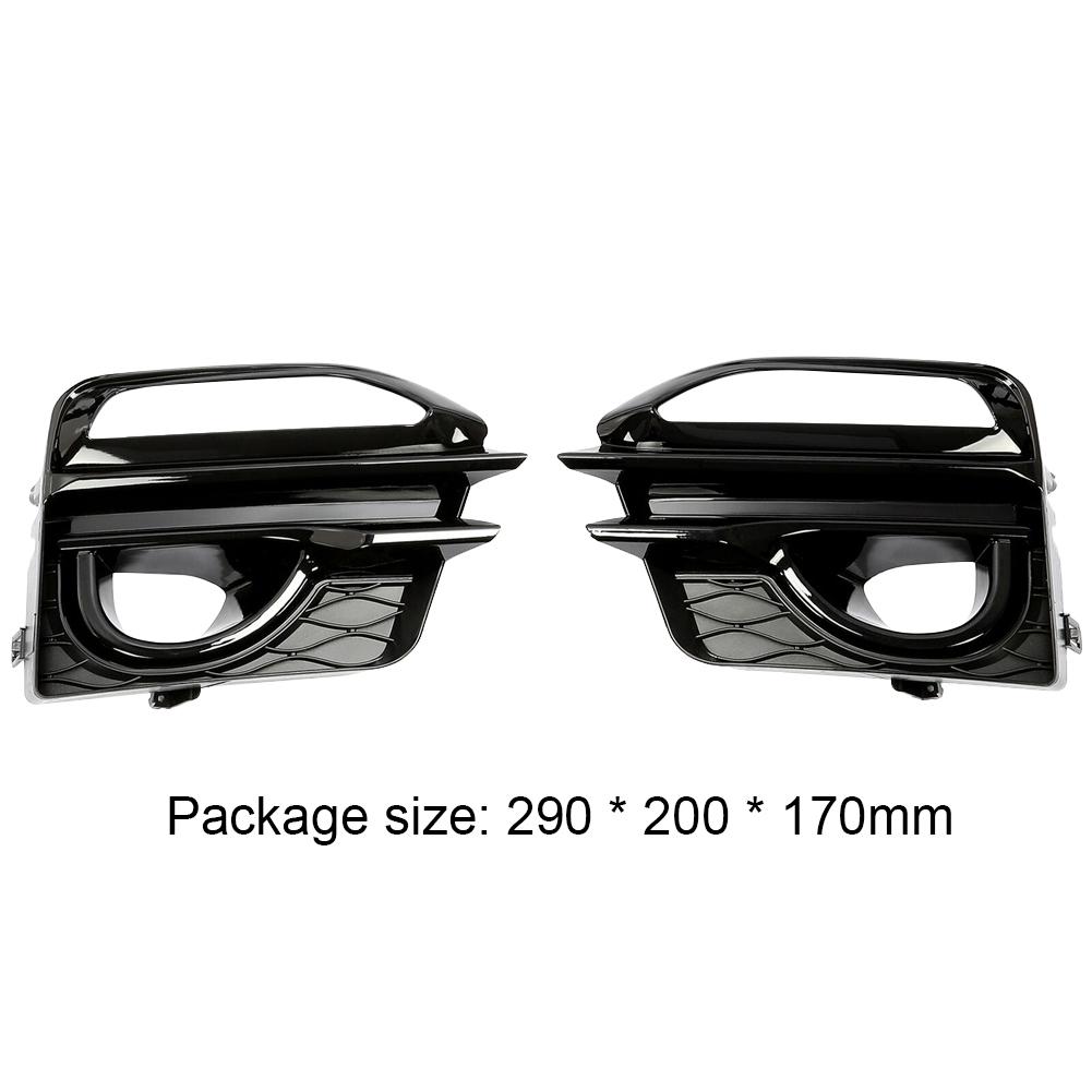 1 Pair Headlight Fog Lamp Frame ABS Fog Lamp Guard Exterior Decoration Fog Light Trim for Infiniti Q50 Sport 2014 2015 2016 2017