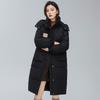 Down Cotton-padded Jacket Female Winter New Long Hooded Joker Bread Coat Cotton-padded Jacket Coat Thick.