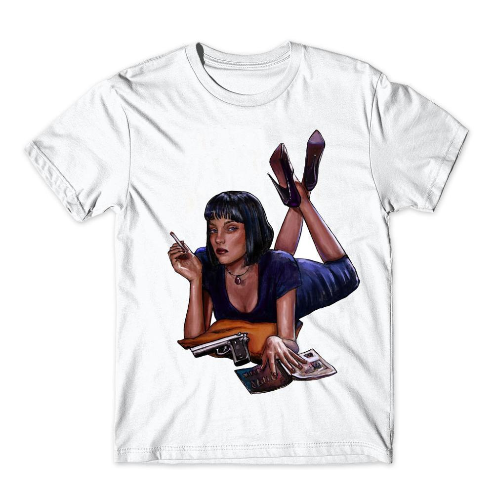 

New Fashion Brand Pulp Fiction T Shirt Saint Jules Print T Shirt Summer Short Sleeve Shirts Tops Catholicism Tees T-shirt Tees 4XL