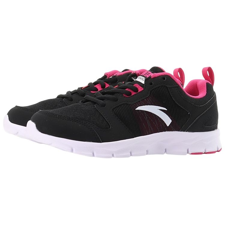 Anta Running Series Mesh Low-Top Running Shoes Women Sneakers Black Magenta 92625512-5