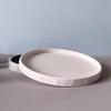 Christmas Tray Plaster Mould Decorative Silicone Craft Mould Round Tray Mold White Pentagram Silicone Mould For Crafting Diy