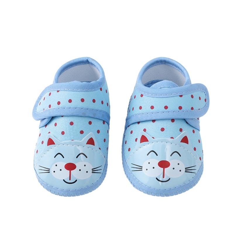 

Обувь для первых ходунков для младенцев, обувь на плоской подошве с рисунком кота, обувь для кроватки 13