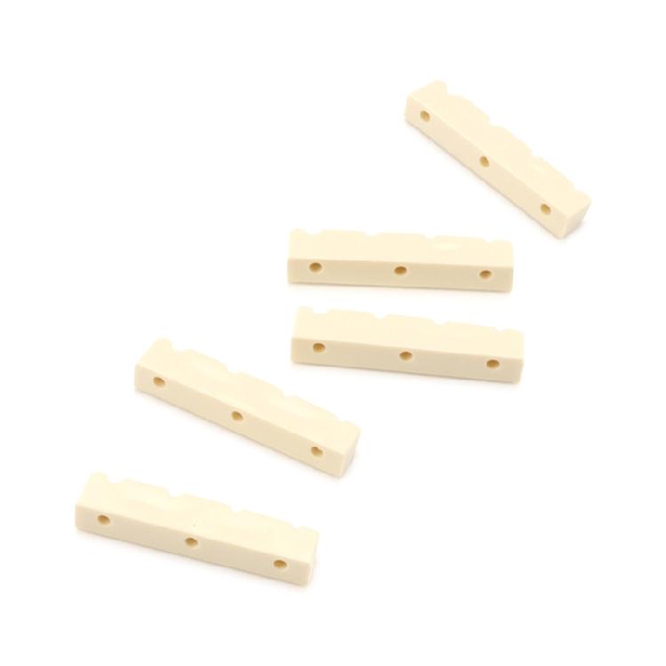 5Pcs Slotted Top Guitar String Nut Replacement for 4 Strings Musical Instrument