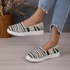 Large Size Summer New European and American Fly-woven Round Head Muffin Sole Single Shoes