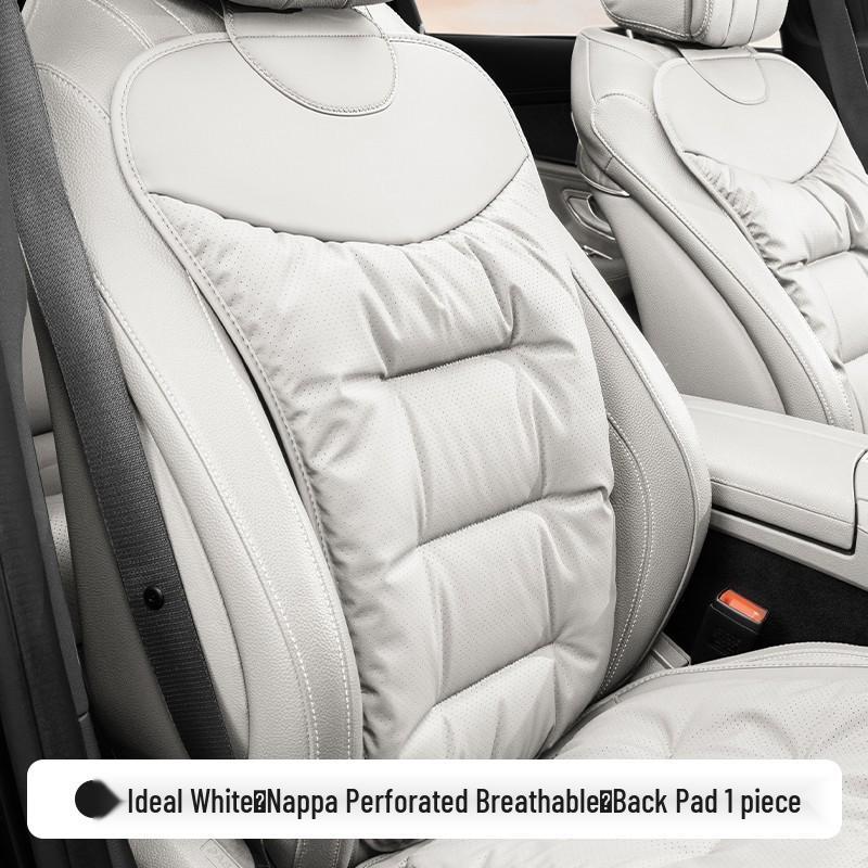 Luxury Nappa Leather Non-Slip Car Seat Cushions for Five-Seater - Thickened Design for Front and Rear Seats