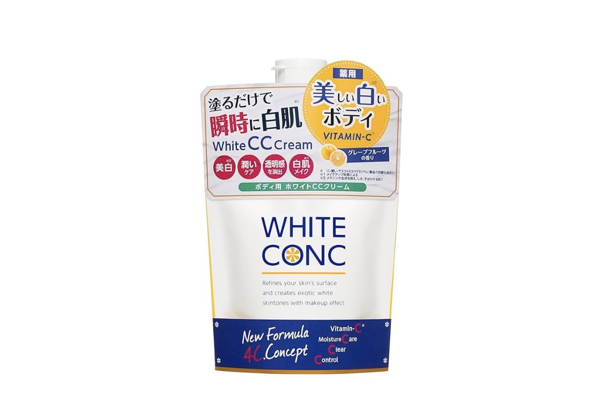 

White Conc CC-крем для всего тела и лица с ароматом грейпфрута, отбеливающий, белый