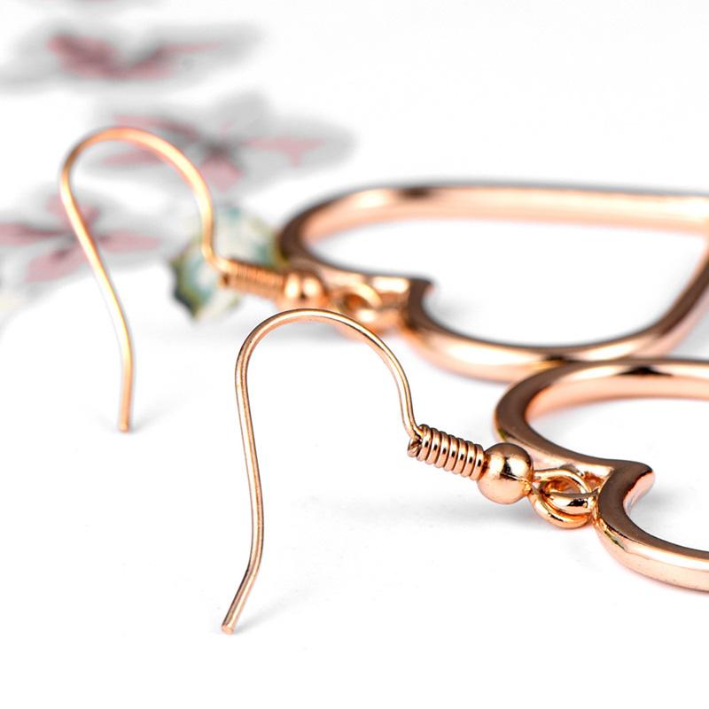 Geometric Heart-shaped Sweet Earrings Fashion Women's Earrings Square Earrings Stud The Best Portal