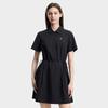 FILA White Contact Cool Simple Versatile Classic Short Sleeve Dress Women dresses Black F11W623316FBK