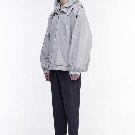 Gio Sanggio Balloon Cocoon Hoodie Gray ZF2JP204GY