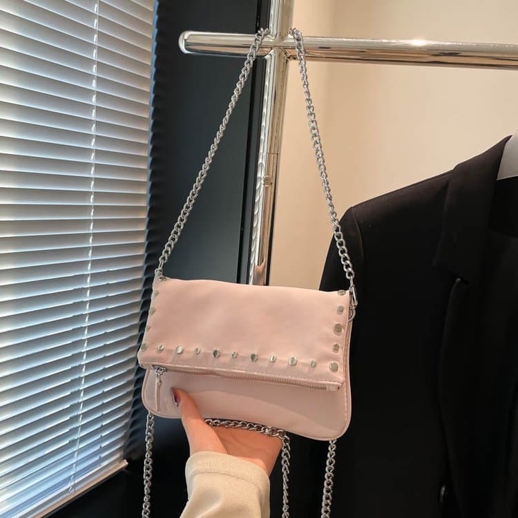 Rivet chain bag women's shoulder messenger bag