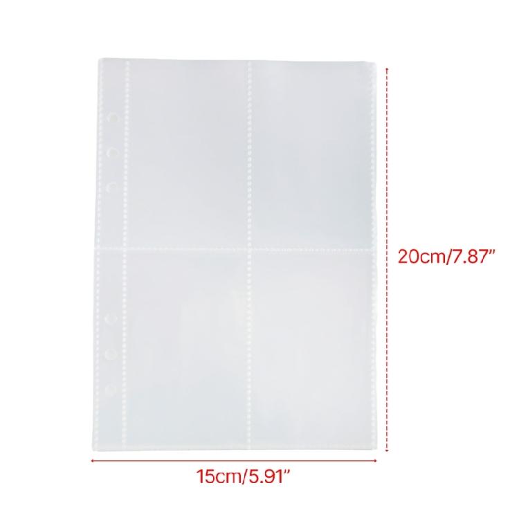 10Sheets Clear Punched Pocket File Sheet Protector Binders Sleeve Punched Pocket