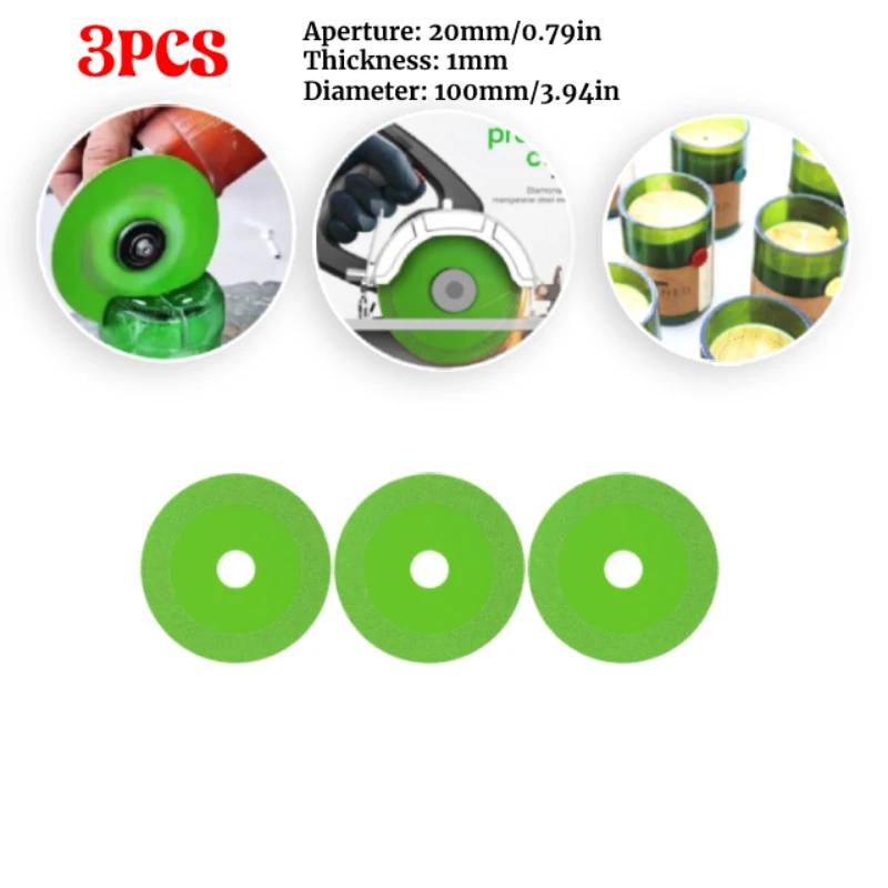 Glass Cutting Disc 100mm Heat-resistance Ultrathin Polishing Cutting Blade Low Noise Wear-resistant for Ceramic Tile Marble