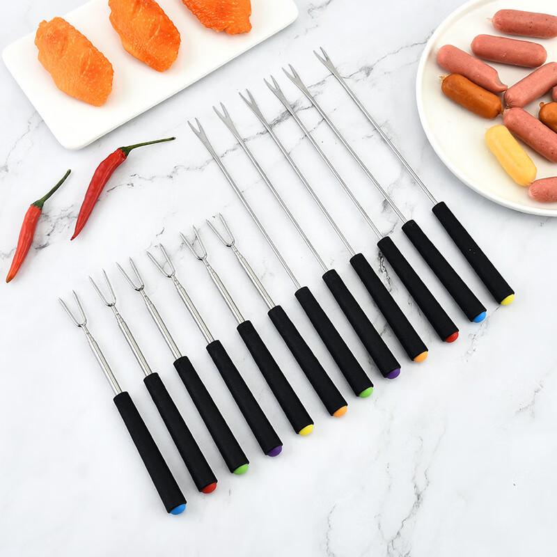 ZISIZ Retractable BBQ Skewer Set