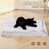 Plush Square Pet Bed Dogs Cats Soft Foam Cushion Warm Cozy Sleeping Mat Multi-Size Indoor Outdoor Use