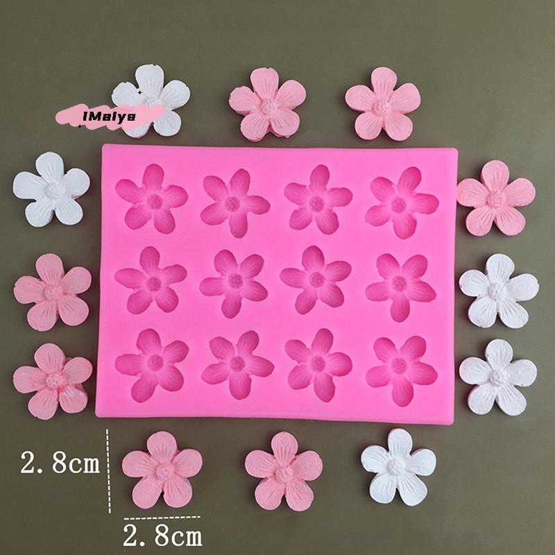 Cherry Blossom Silicone Molds for DIY Cake Decorating Fondant Resin Clay Chocolate Kitchen Baking Tools Flower Shaped Mould
