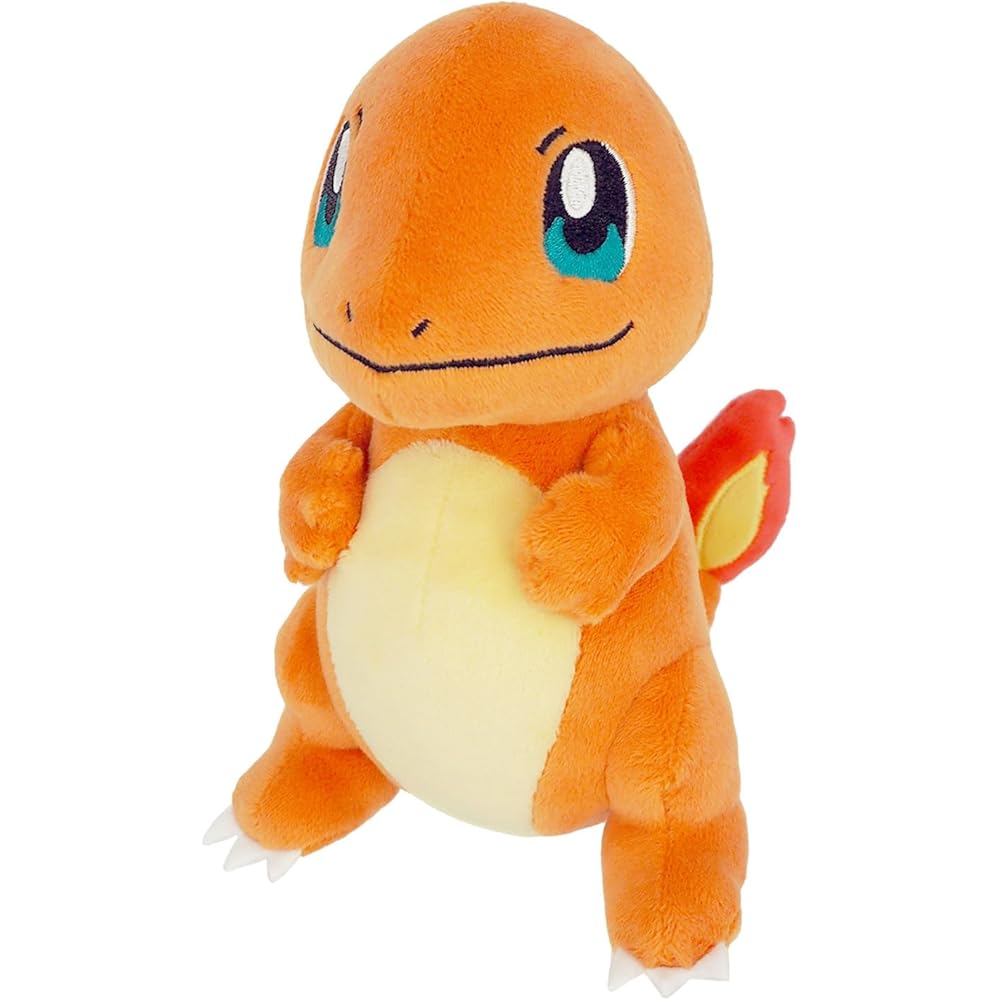 Sanei Boeki Pokmon All Star Collection Charmander Plush Toy 10.5x16x17.5cm Soft Stuffed Animal