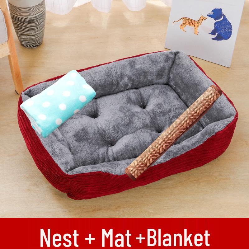 Winter Warm Pet Bed: All-Season Dog & Cat Nest Mat