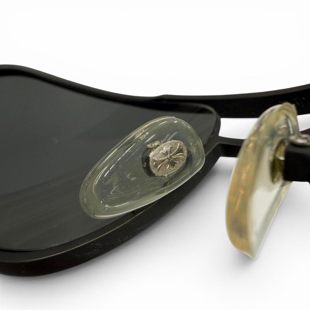 Very Good CHROME HEARTS sunglasses MORNING WOOD II black 925 Used