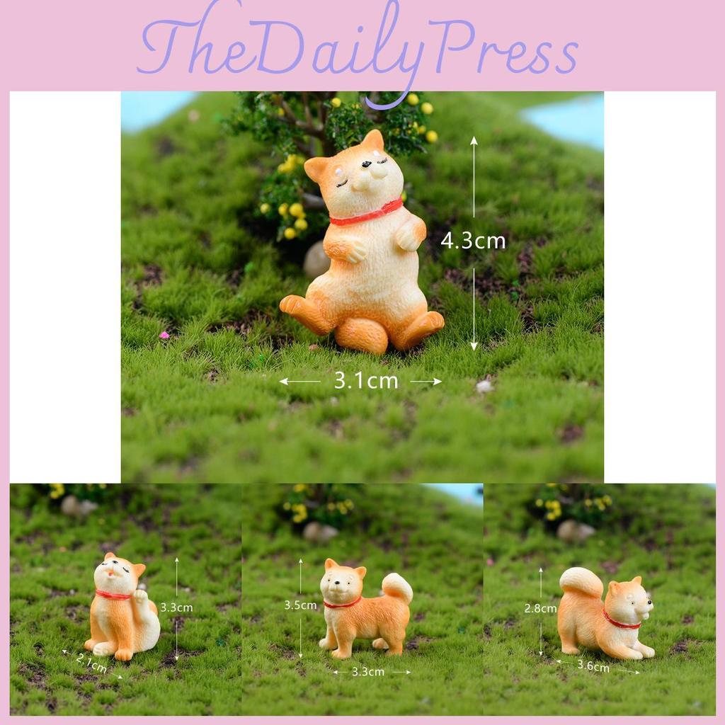 Entzückende Akita Hund Figur für DIY Sukkulenten Dekoration Harz Miniatur