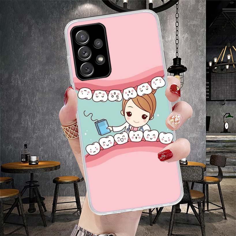 Wisdom Teeth Dentist Tooth Soft Phone Case For Samsung Galaxy A13 A14 A15 A16 A17 A53 A54 A55 A56 A57 A33 A34 A35 A36 A37 A23 A2
