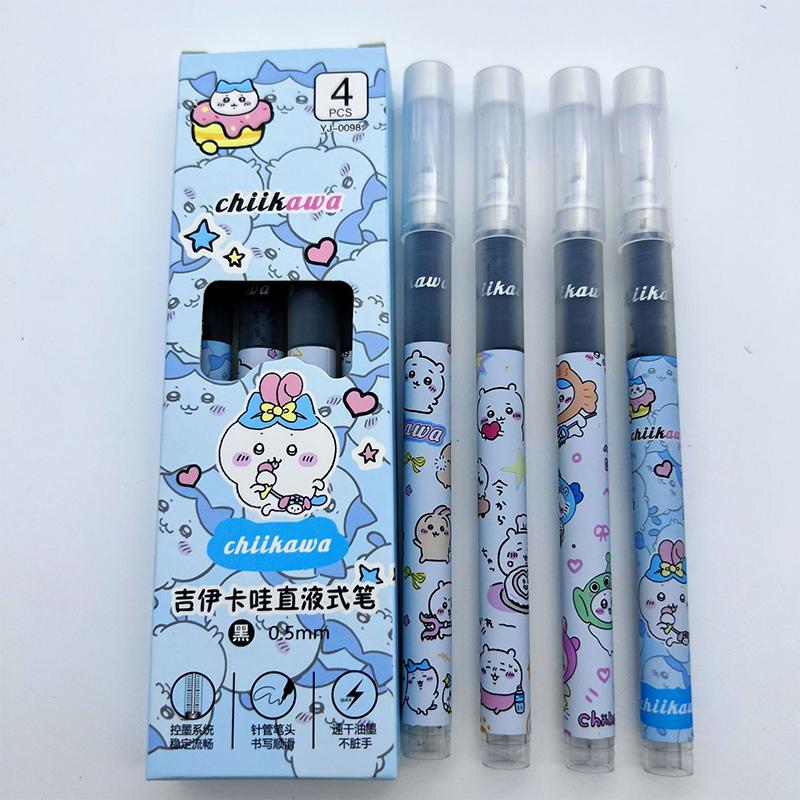 

4 шт. Мультяшные гелевые ручки Labubu Милые быстросохнущие ручки с нейтральными чернилами Пишущие гладко ручки Офисные принадлежности Студенческие канцелярские товары Подарки