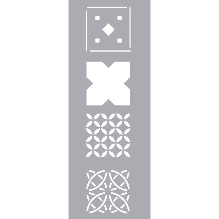 Stencil 15 X 40 Cm Cement Tiles