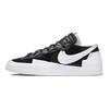 Sacai X Nike Blazer Low Black Patent Unisex Sneakers White DM6443-001