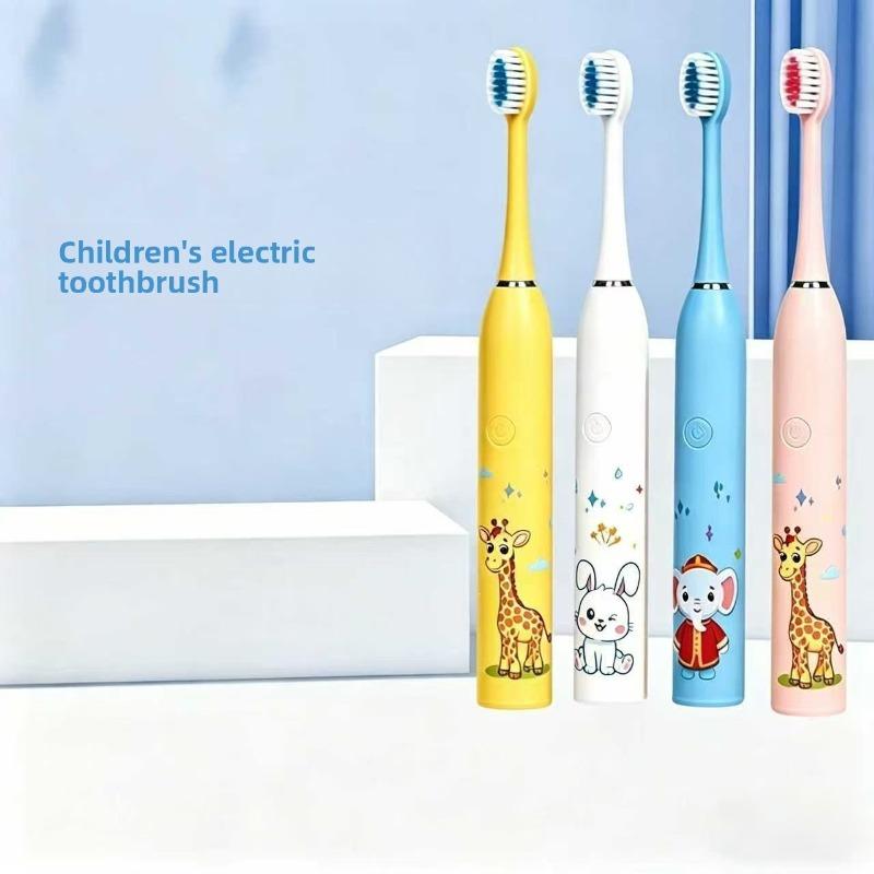 New Baby-specific Children's Electric Toothbrush - Home Dental Cleaning Tool with Soft Bristles, Water-resistant and Rechargeable