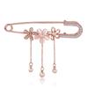 Women Lady Fashion Sweet Flower Brooch Scarves Buckle Jewelry Clothing Accessories