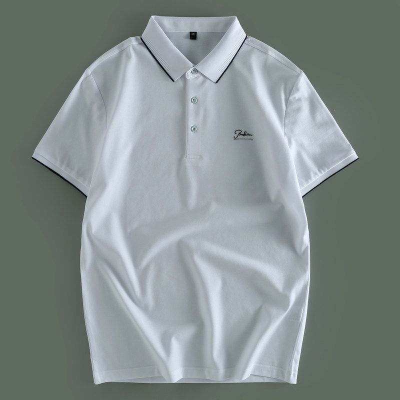 Counter Genuine Goods Men's Short sleeve T-shirt Business Casual Lapel T-shirt 2025 Summer New Fashion All-Matching Top